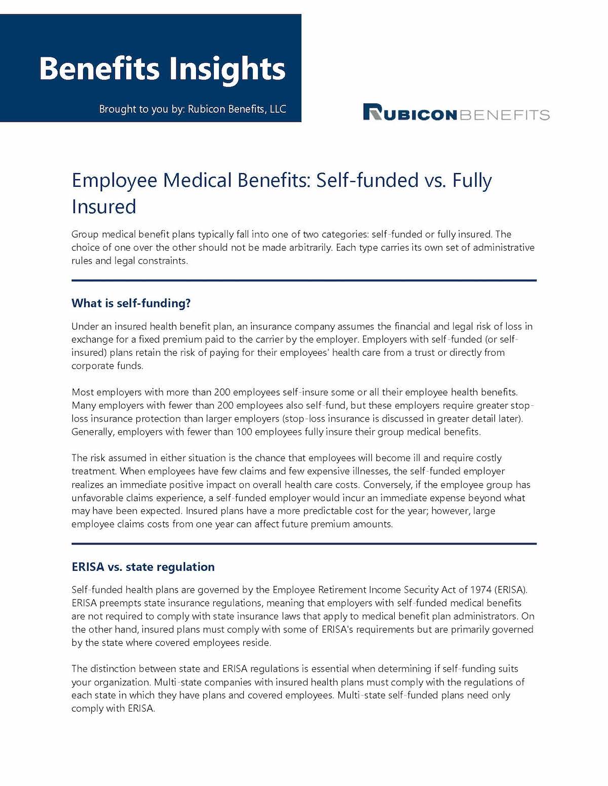 Employee Medical Benefits_ Self-funded vs. Fully Insured_Page_1